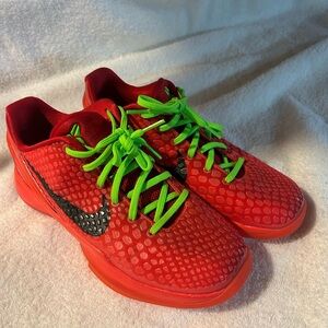 Kids Nike Air Kobe 6 Protro Reverse Grinch 2023 GS Red Sz 5.5 Y